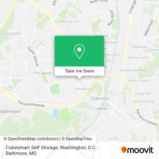 Cubesmart Self Storage map