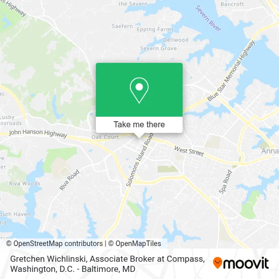 Gretchen Wichlinski, Associate Broker at Compass map