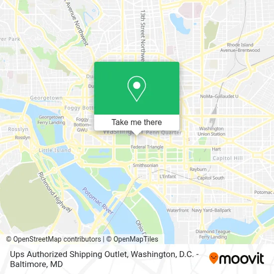 Ups Authorized Shipping Outlet map