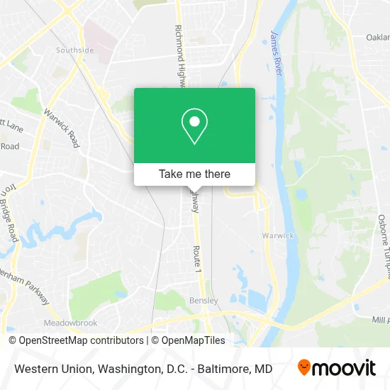 Western Union map