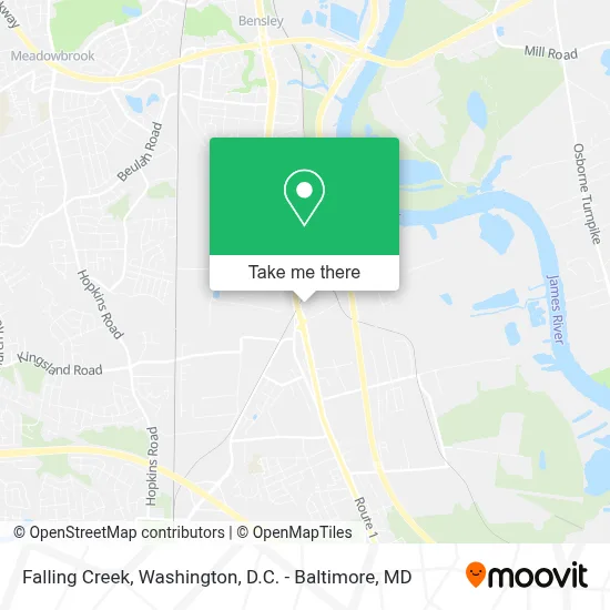 Falling Creek map