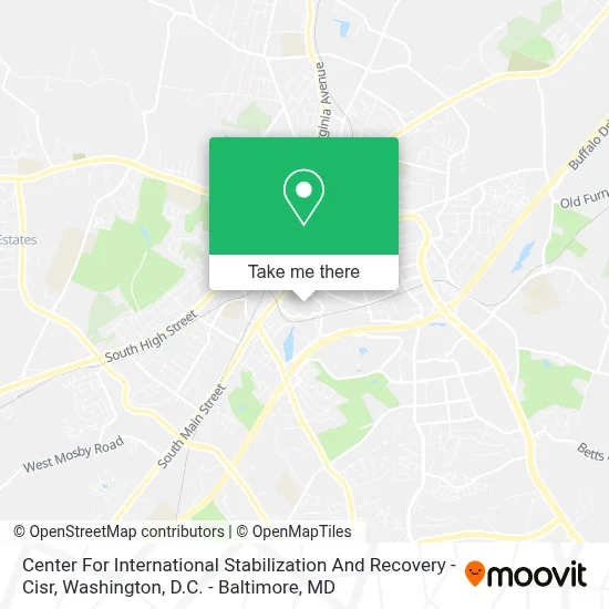 Center For International Stabilization And Recovery - Cisr map