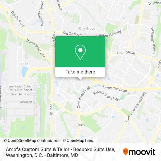 Ambfa Custom Suits & Tailor - Bespoke Suits Usa map