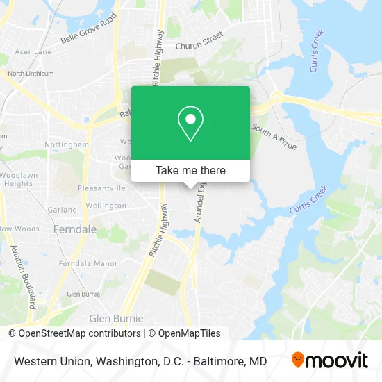 Western Union map