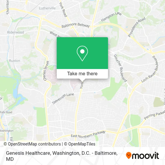 Genesis Healthcare map