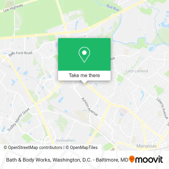 Bath & Body Works map