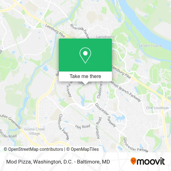 Mod Pizza map