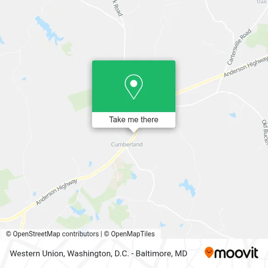 Western Union map