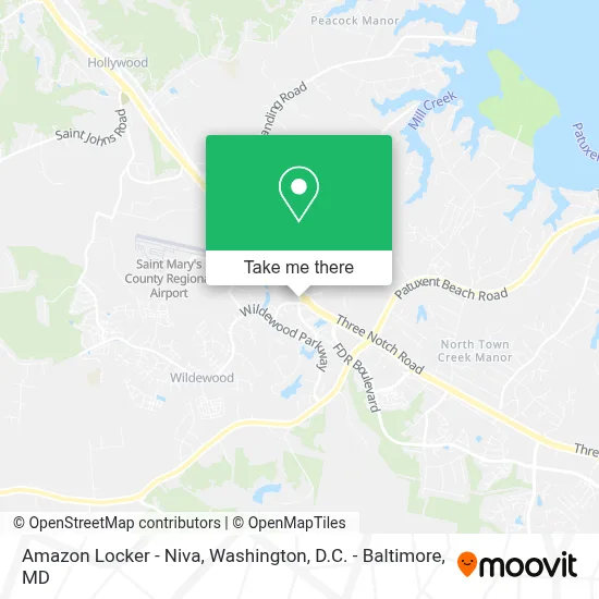 Amazon Locker - Niva map