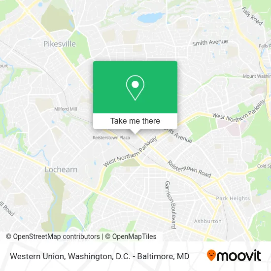 Western Union map