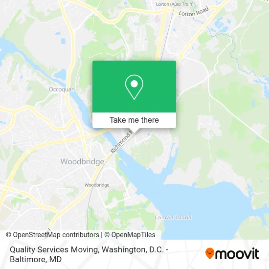 Quality Services Moving map