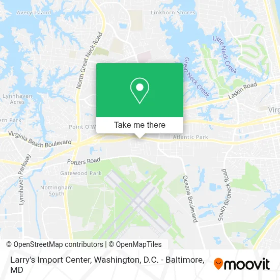 Larry's Import Center map