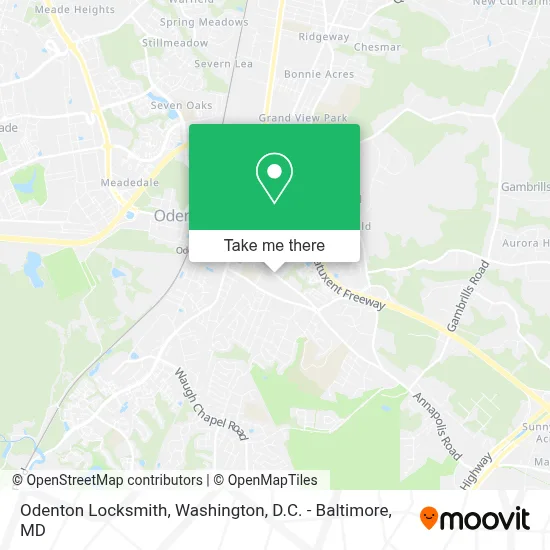 Odenton Locksmith map