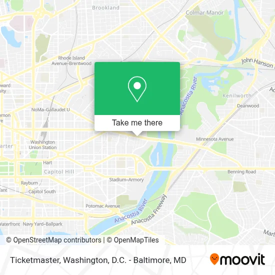 Ticketmaster map