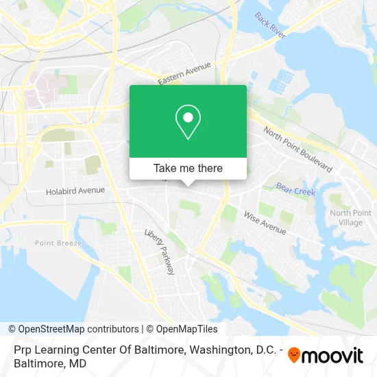 Prp Learning Center Of Baltimore map