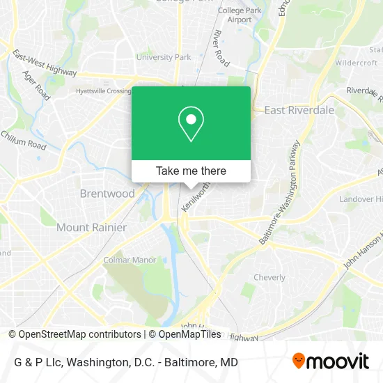 G & P Llc map