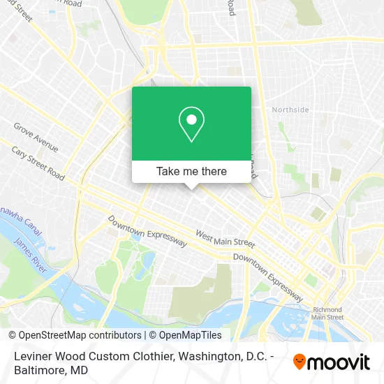 Leviner Wood Custom Clothier map
