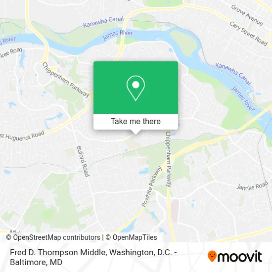 Fred D. Thompson Middle map
