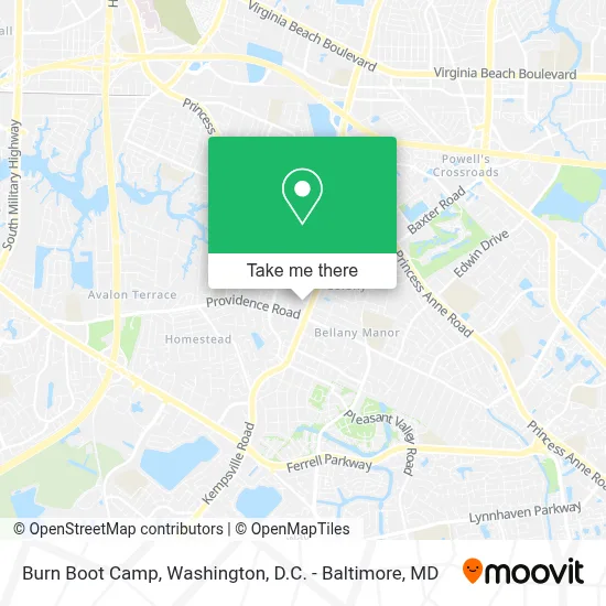 Burn Boot Camp map