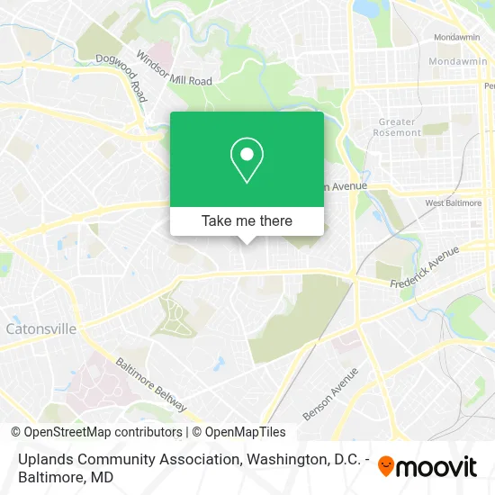 Uplands Community Association map