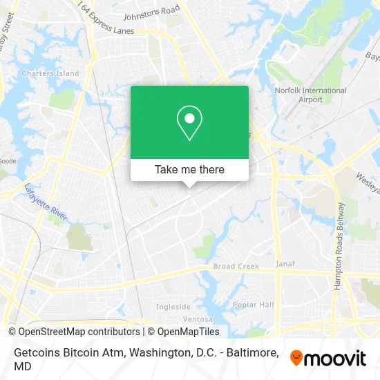 Getcoins Bitcoin Atm map