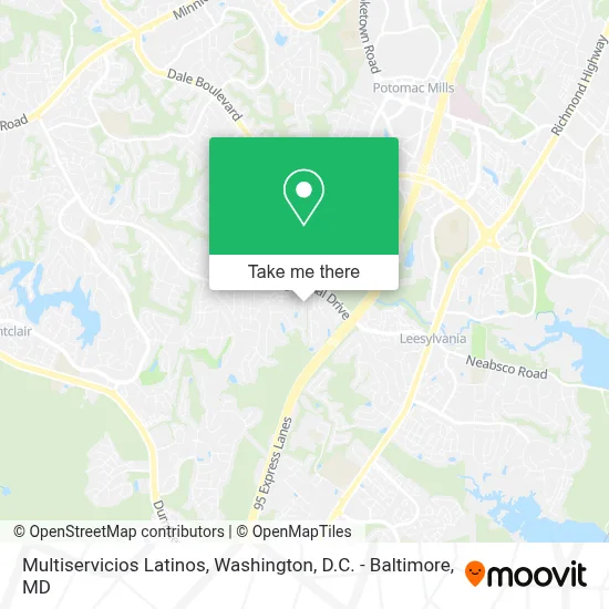 Multiservicios Latinos map