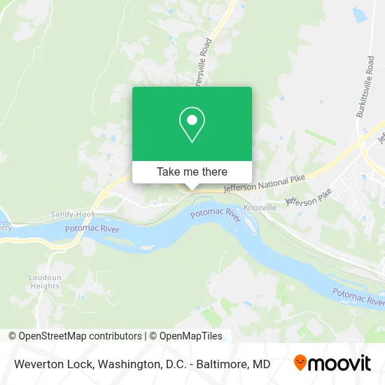 Weverton Lock map