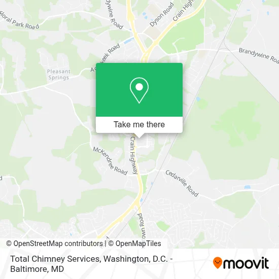 Total Chimney Services map