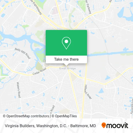 Virginia Builders map