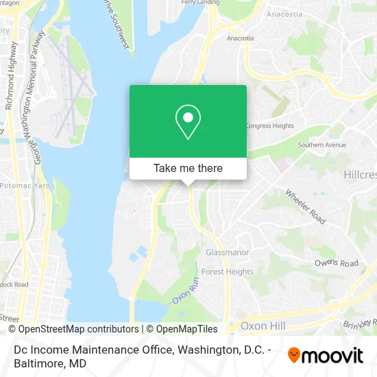 Dc Income Maintenance Office map