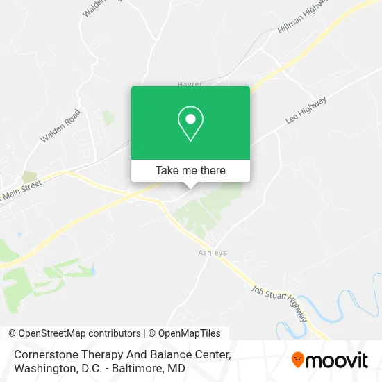 Cornerstone Therapy And Balance Center map