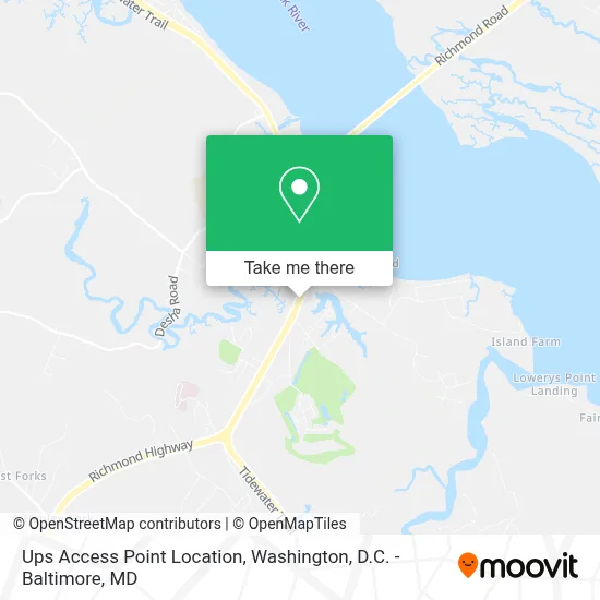 Ups Access Point Location map