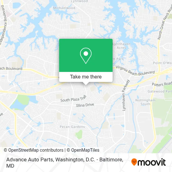 Advance Auto Parts map
