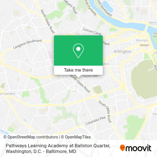 Pathways Learning Academy at Ballston Quarter map