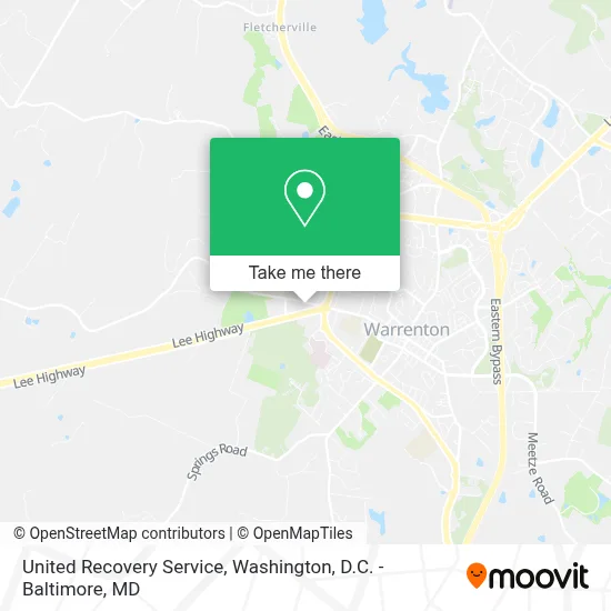 United Recovery Service map