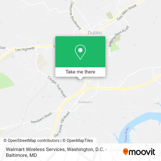 Walmart Wireless Services map