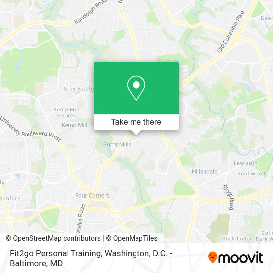 Fit2go Personal Training map