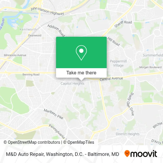 M&D Auto Repair map