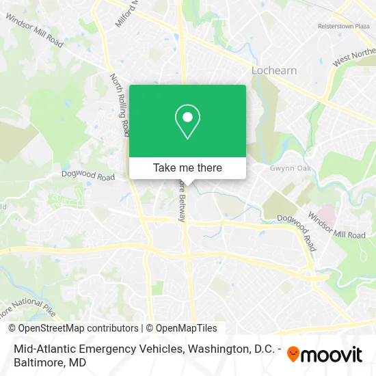 Mid-Atlantic Emergency Vehicles map