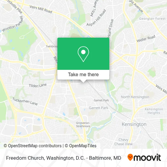 Freedom Church map