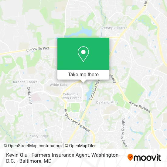 Kevin Qiu - Farmers Insurance Agent map