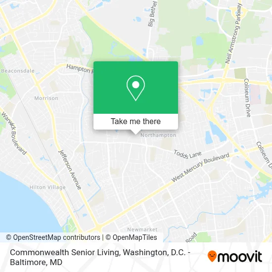 Commonwealth Senior Living map