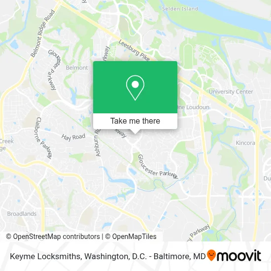 Keyme Locksmiths map