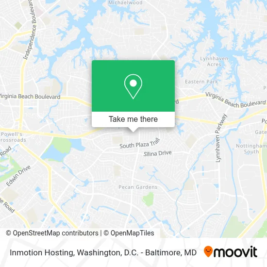 Inmotion Hosting map