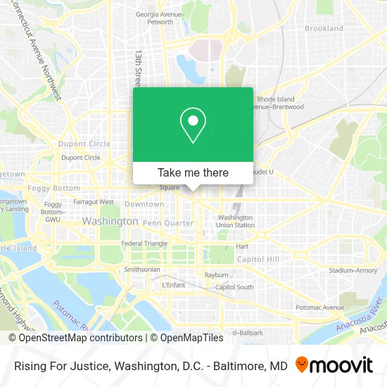 Rising For Justice map