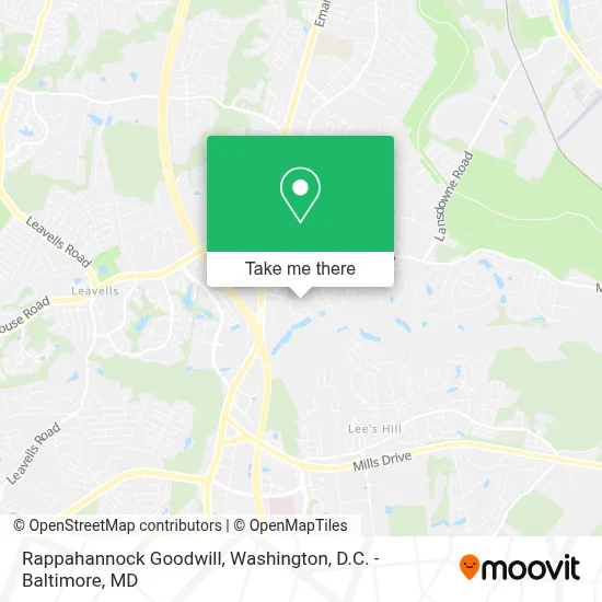 Rappahannock Goodwill map