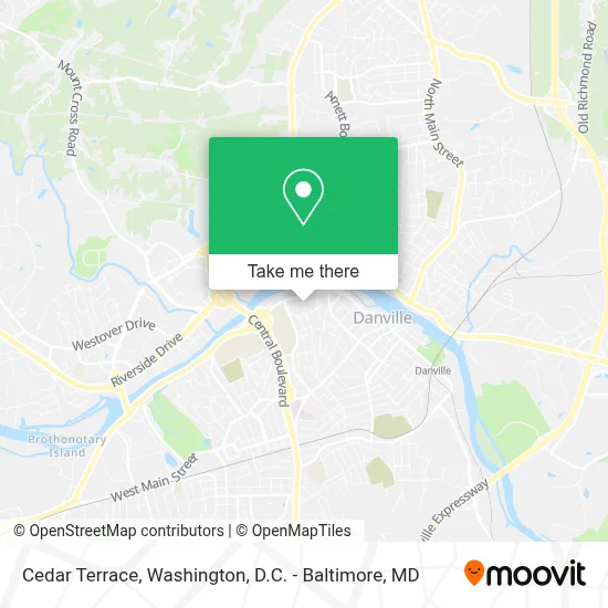 Cedar Terrace map
