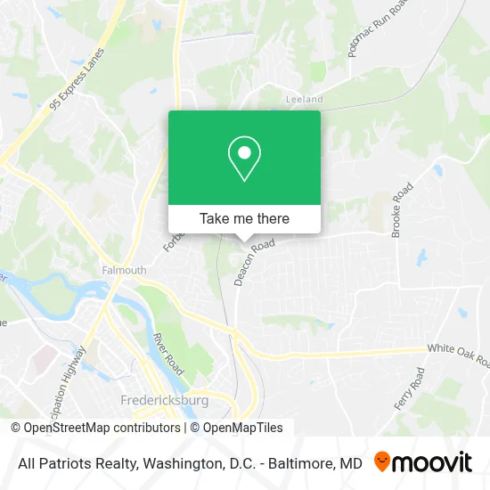 All Patriots Realty map