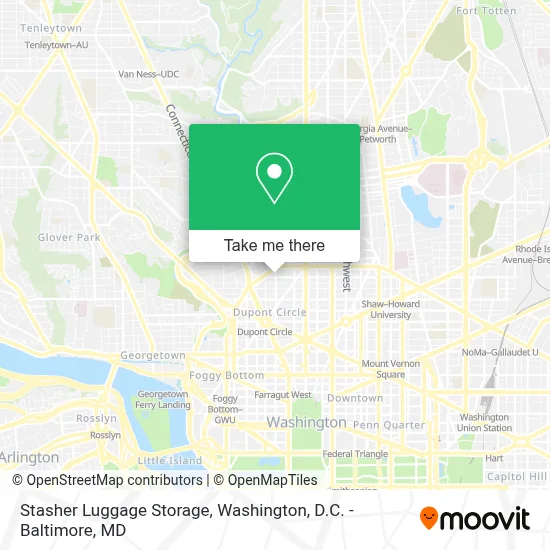 Stasher Luggage Storage map