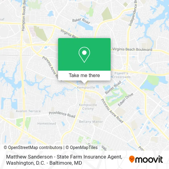Matthew Sanderson - State Farm Insurance Agent map